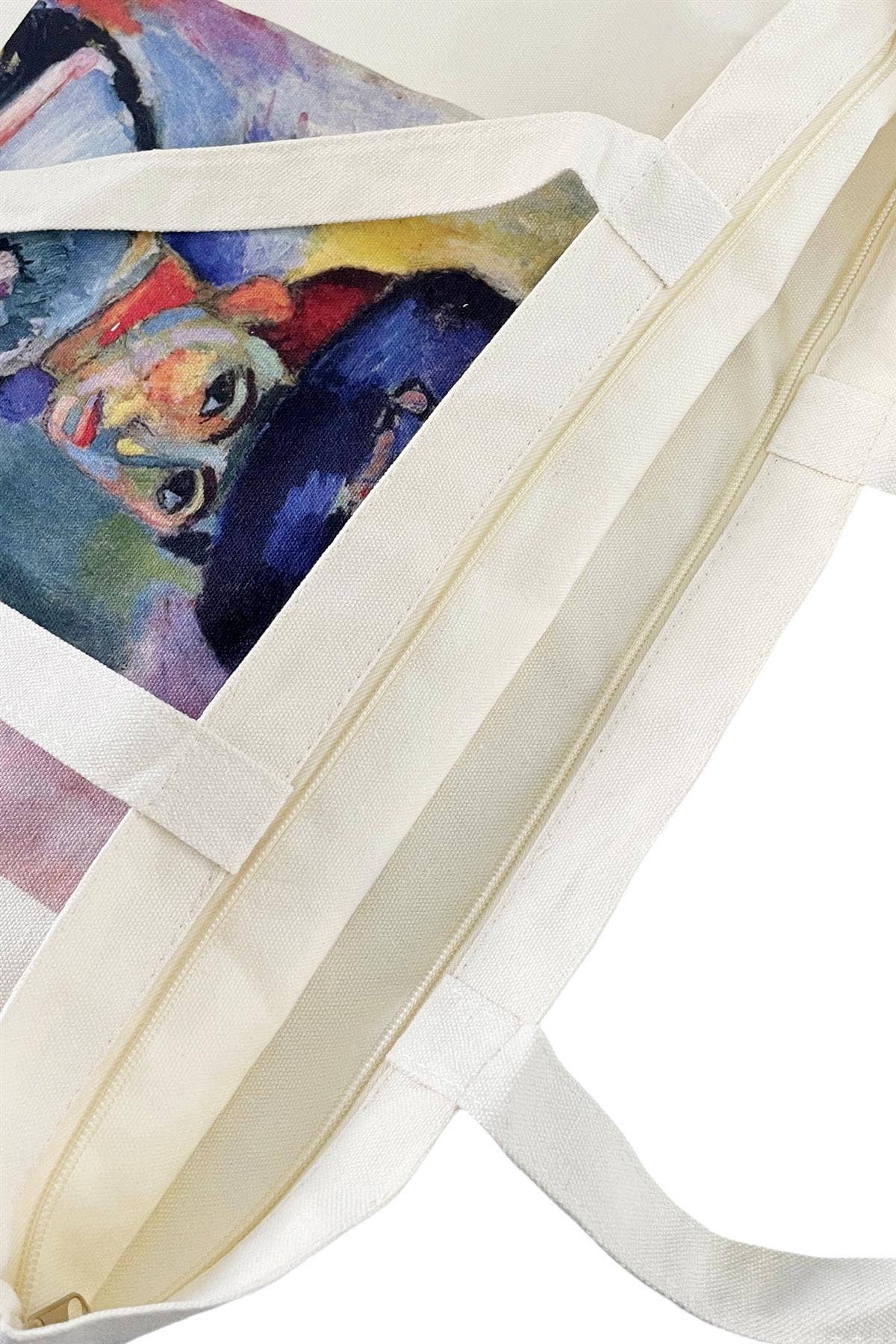 Frida Kahlo Portrait Cotton Tote Bag