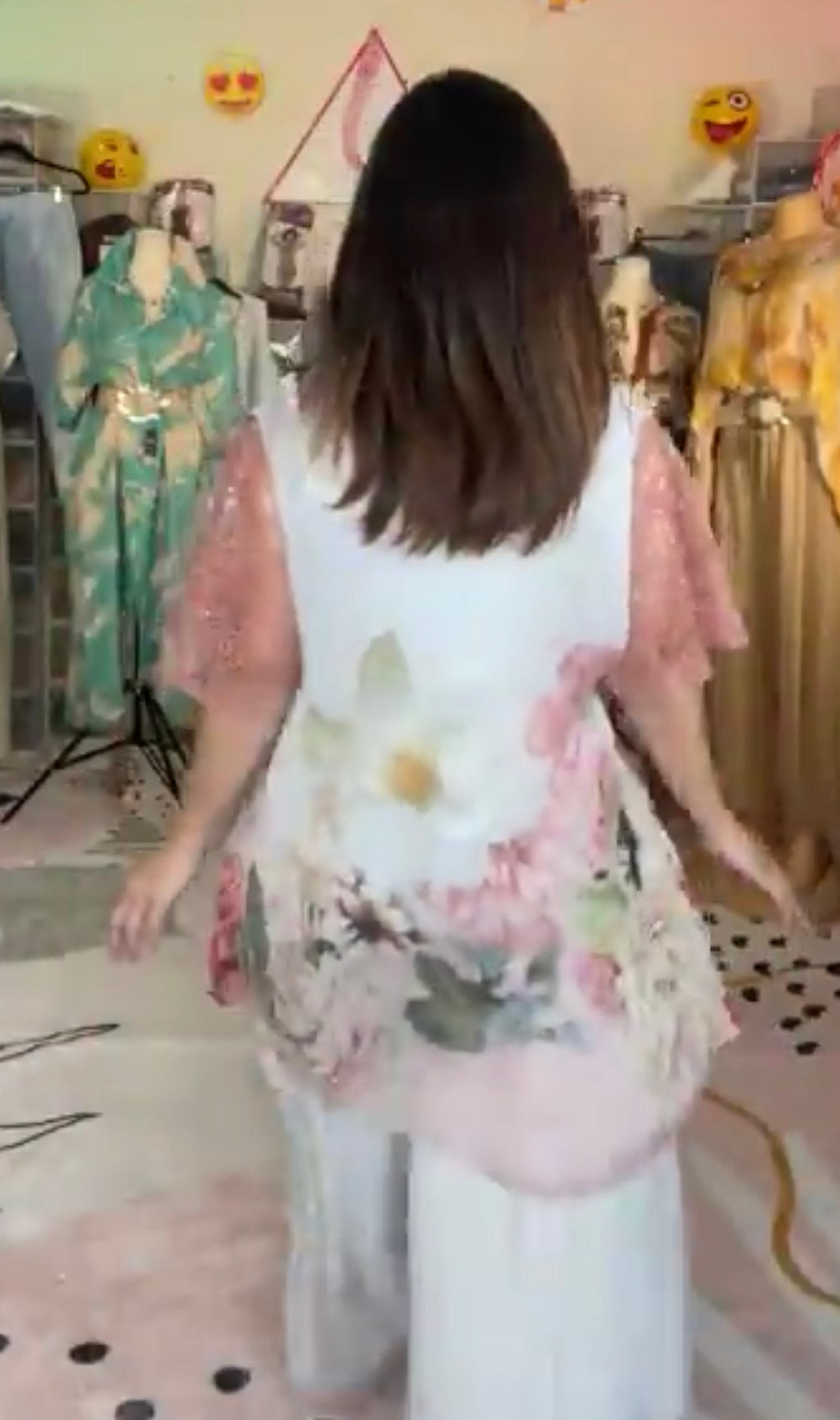 Blusa de Seda Italiana con Estampado Floral
