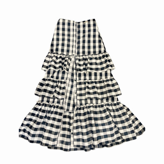 Falda Maxi de Cuadros con Volantes y Abertura - FreeLife Miami